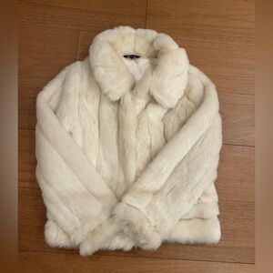 Faux Fur White Jacket
